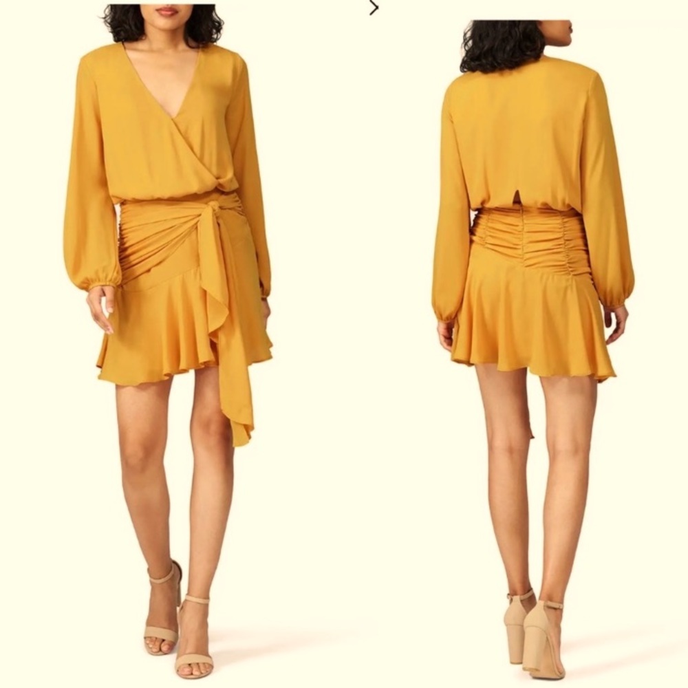 Krisa tie waist surplice style dress
